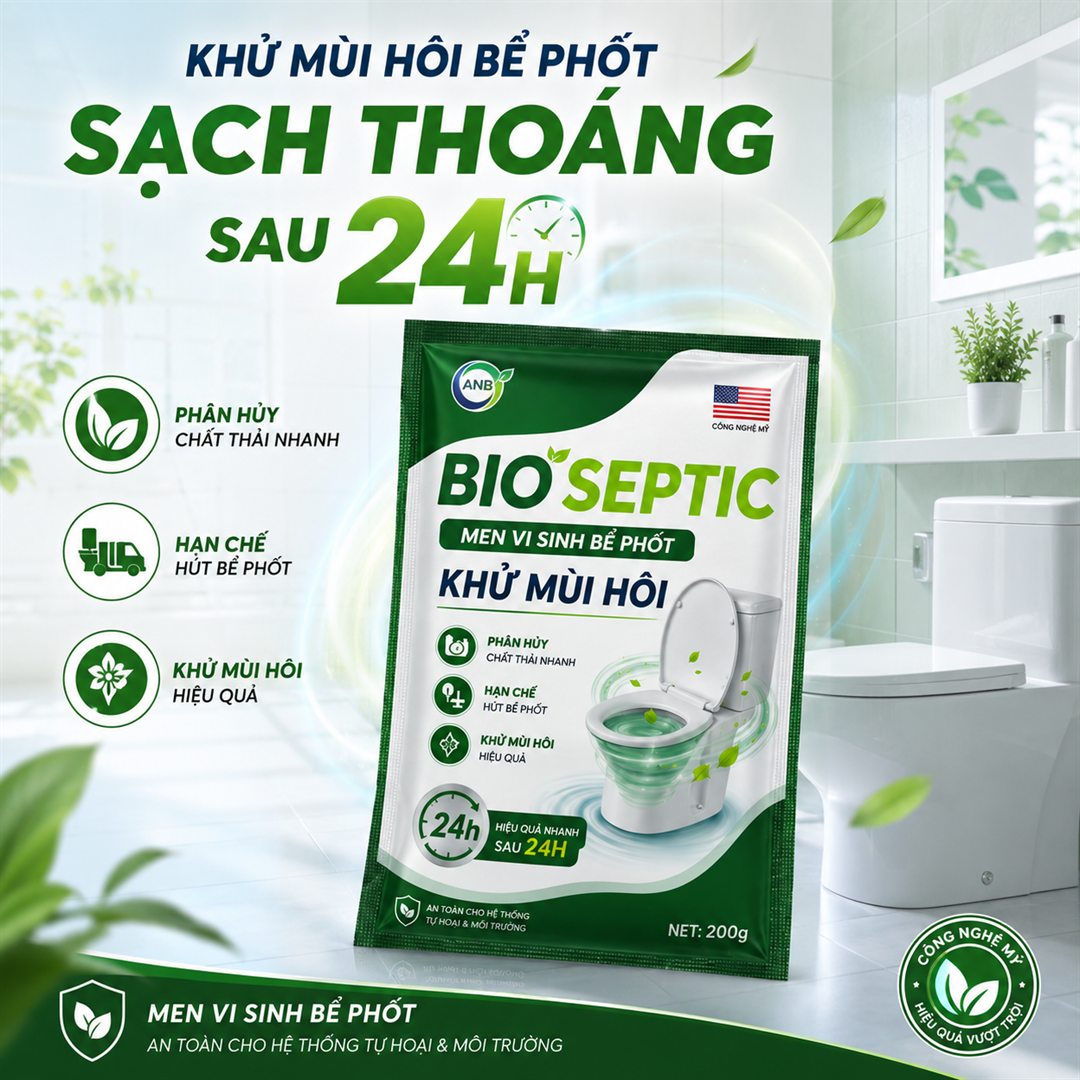 Hướng dẫn sử dụng BIO SEPTIC đúng cách để hỗ trợ bảo trì bể phốt định kỳ